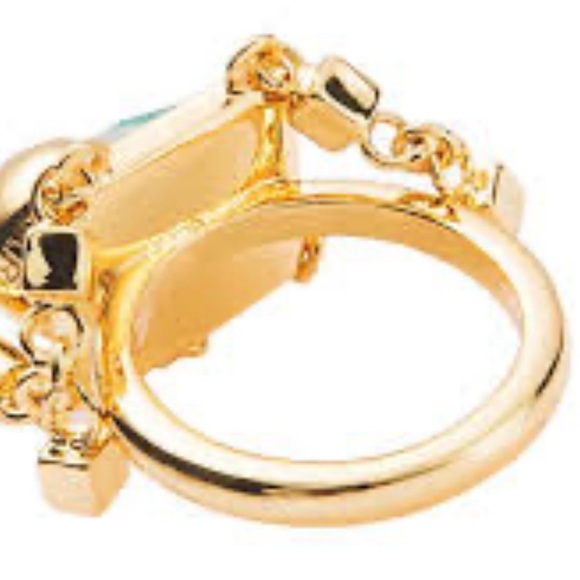 Marc By Marc Jacobs Gold and black ring size 6 - Picture 4 of 5